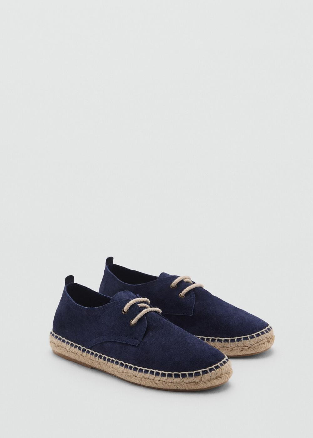 Mango Alpargata serraje cordones