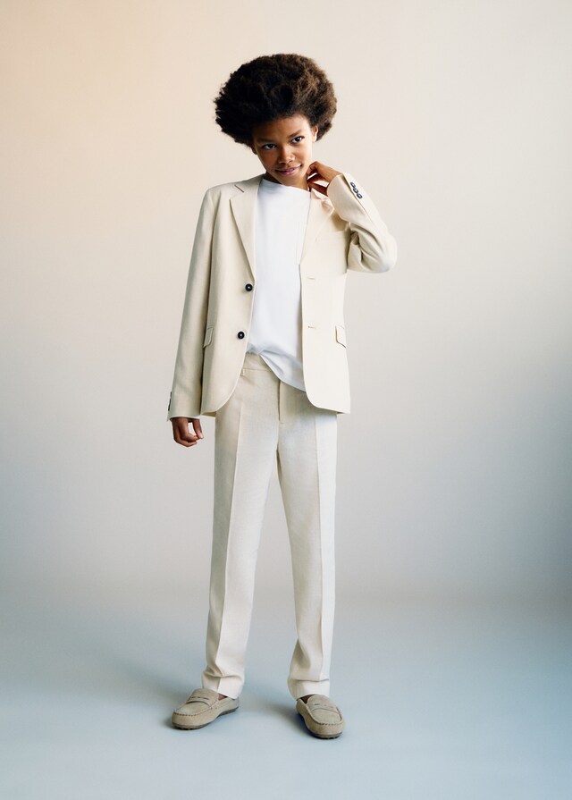 Mango Americana Lino Botones