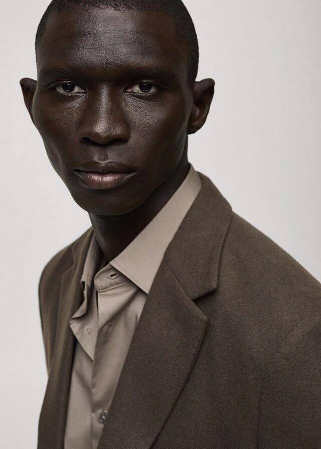 Mango Americana Mezcla Lana Slim Fit