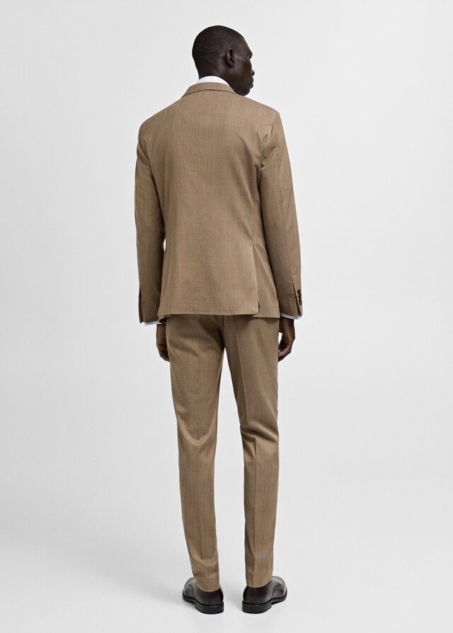 Mango Americana Traje Milán Cuadro Gales