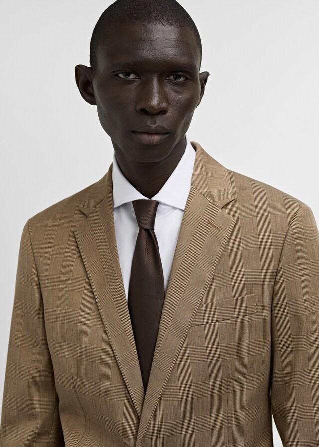 Mango Americana Traje Milán Cuadro Gales