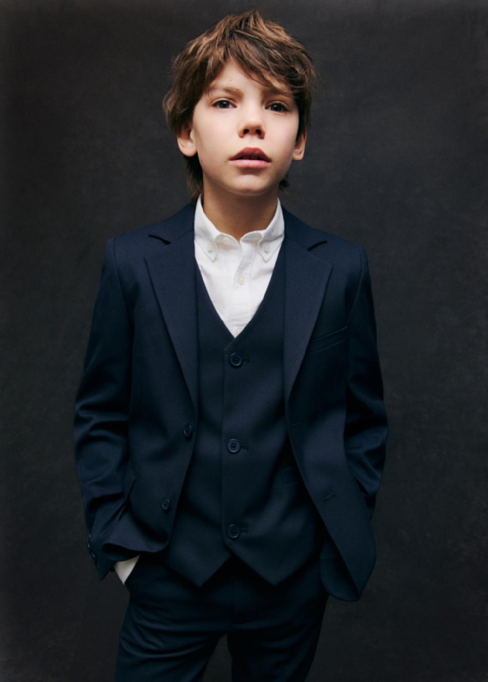 Mango Americana traje slim fit