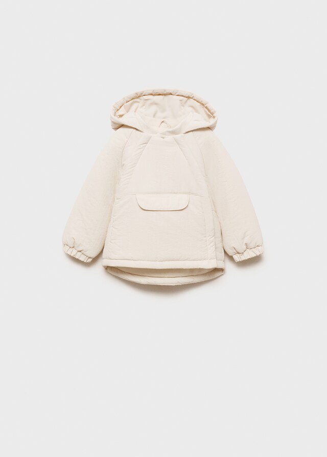Mango Anorak Acolchado Bolsillo Canguro
