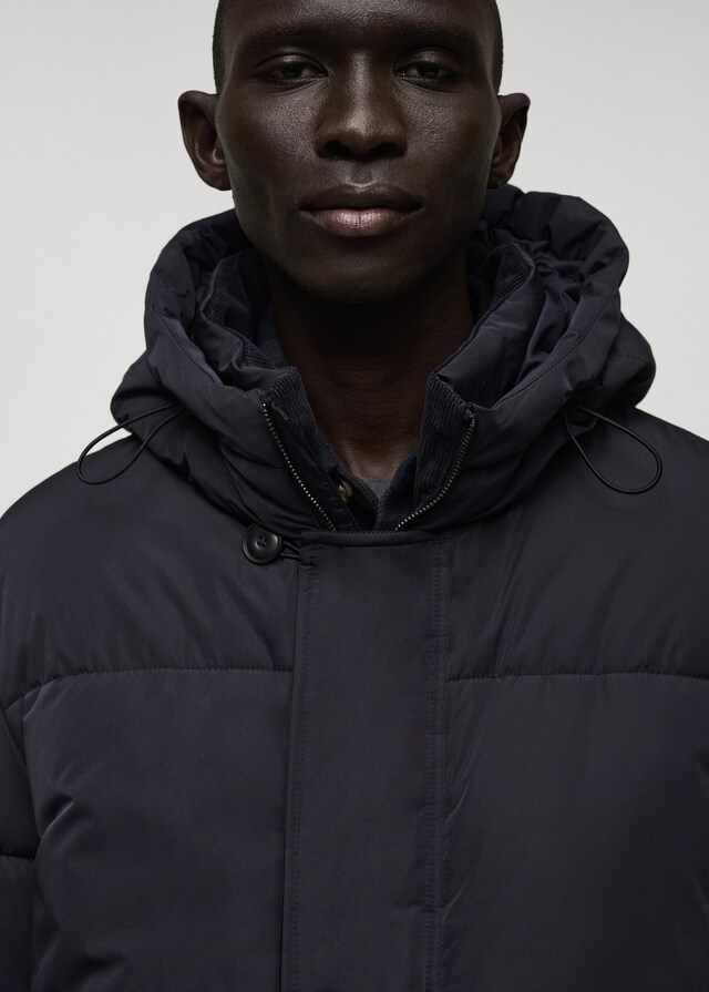 Mango Anorak Acolchado Capucha Water-repellent