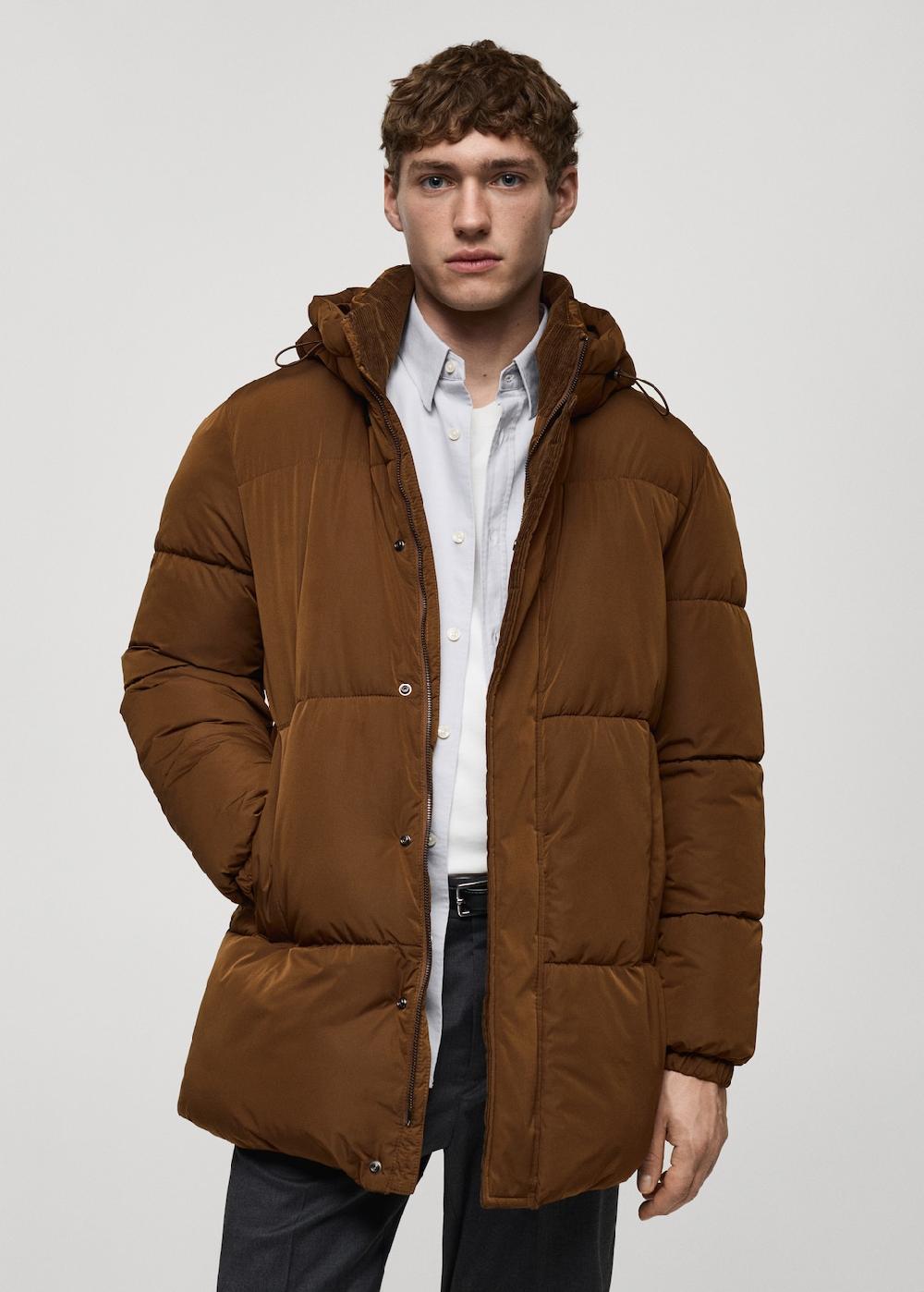 Mango Anorak acolchado capucha water-repellent