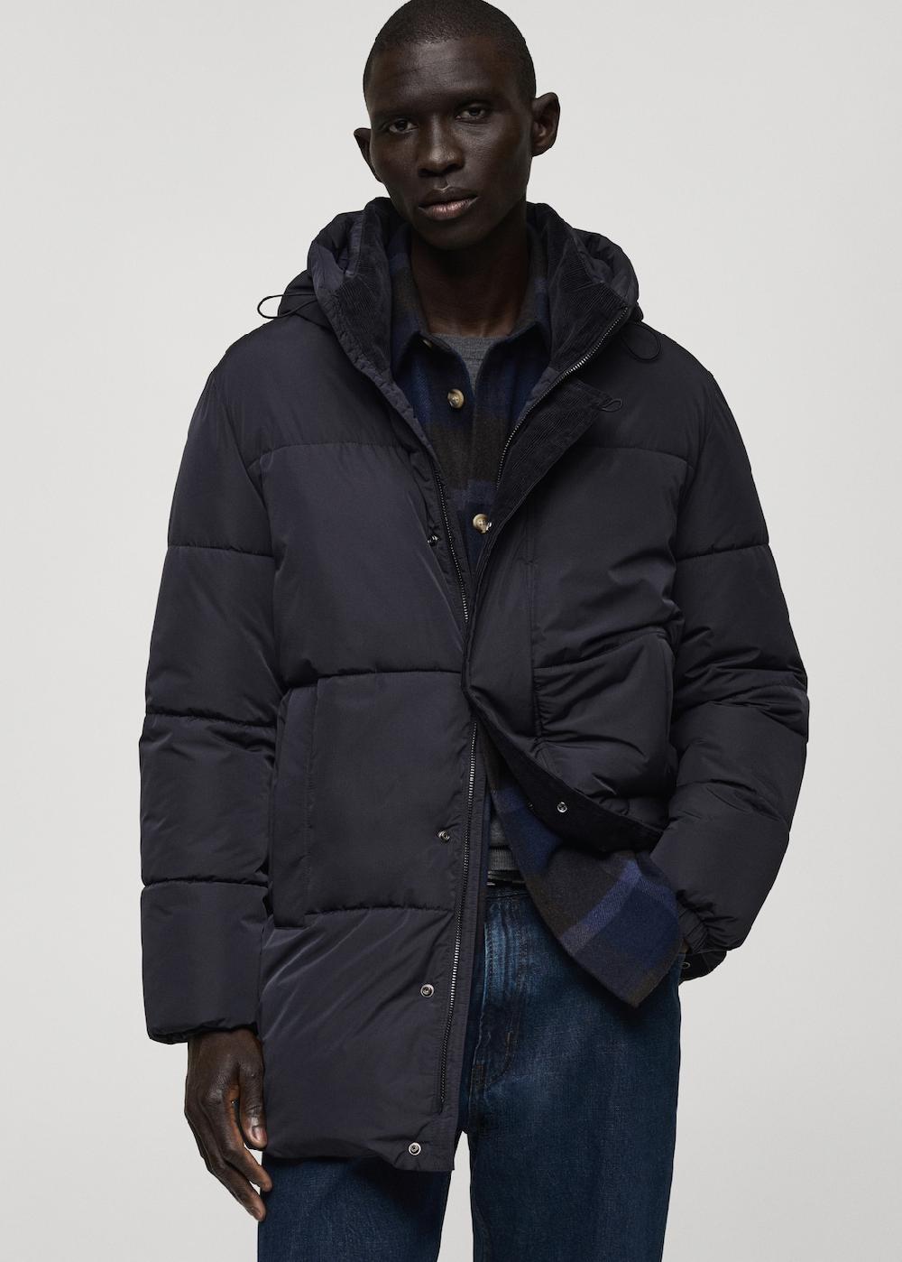 Mango Anorak acolchado capucha water-repellent