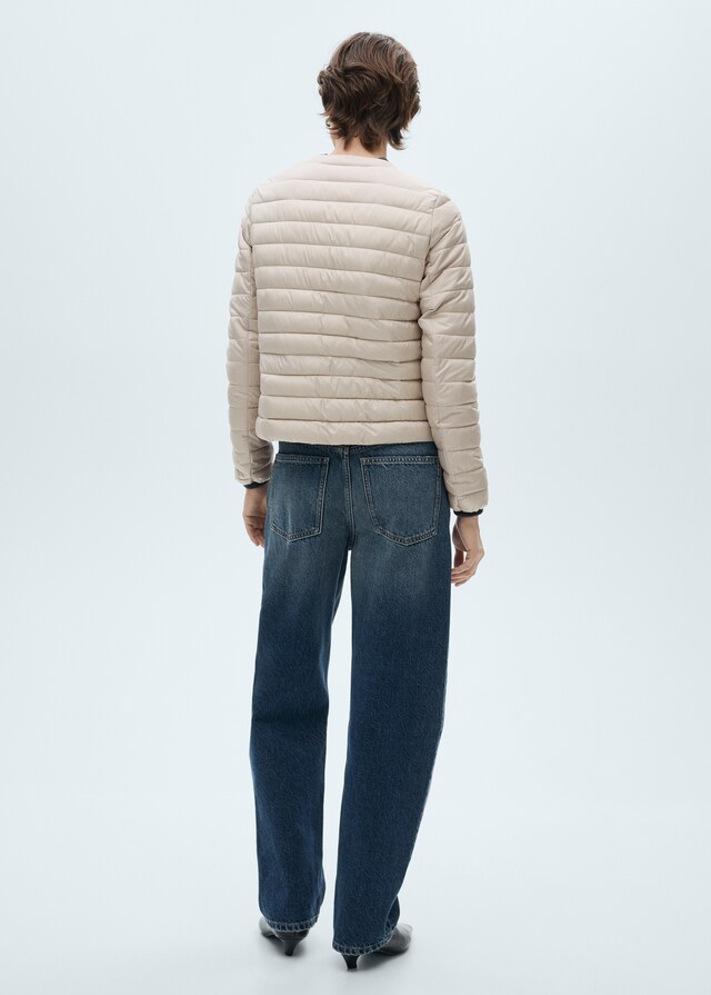 Mango Anorak Corto Acolchado Bolsillos