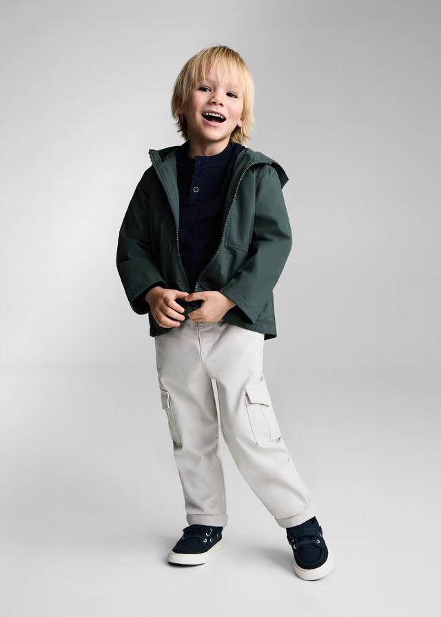 Mango Anorak Impermeable Capucha