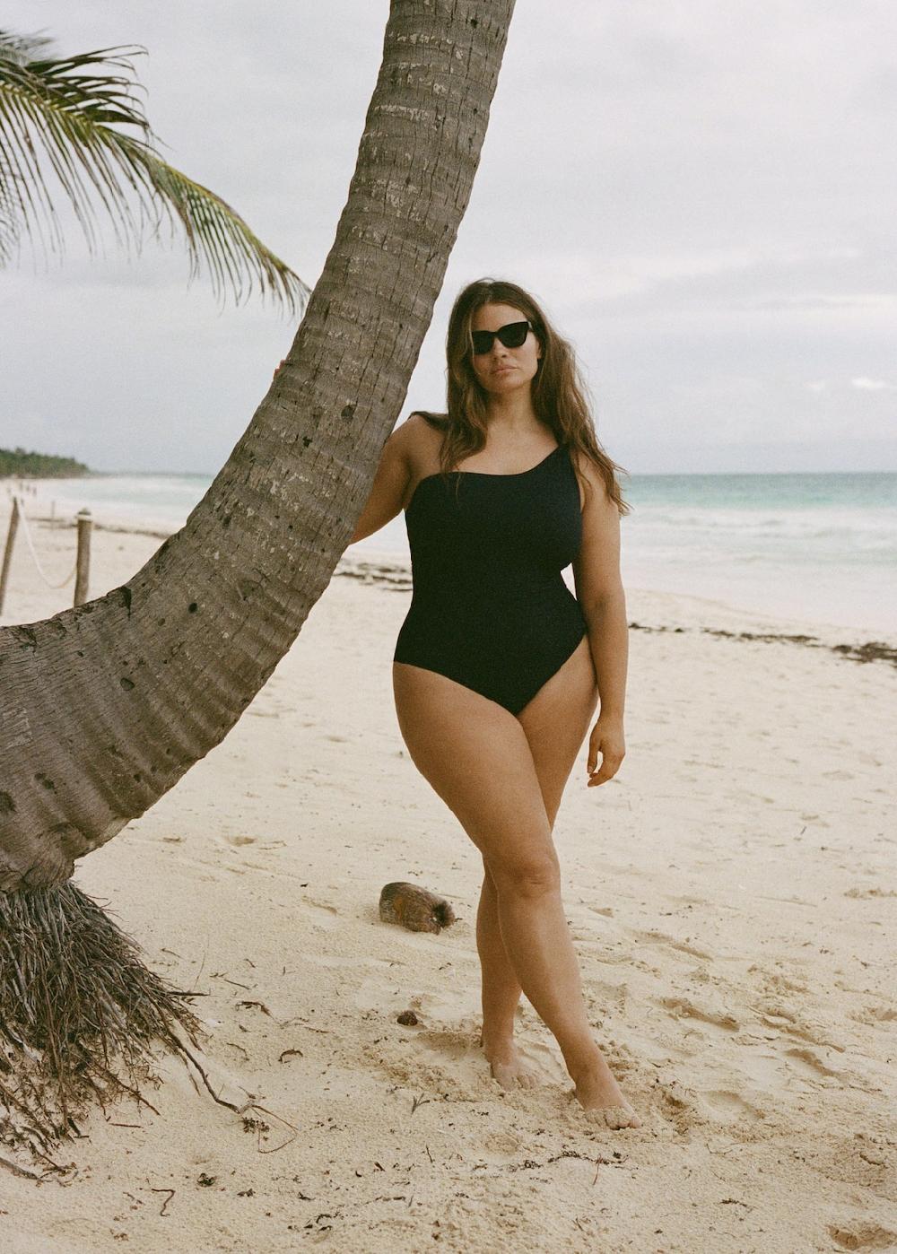 Mango Bañador asimétrico detalle fruncido