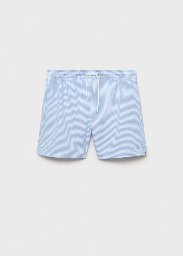 Mango Bañador Efecto Seersucker