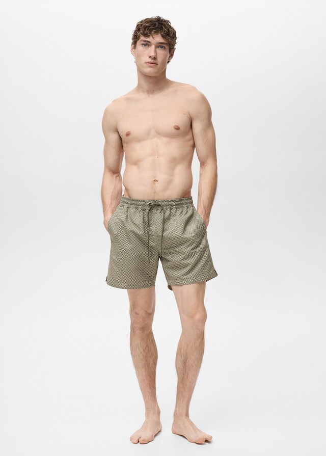 Mango Bañador Estampado Geométrico