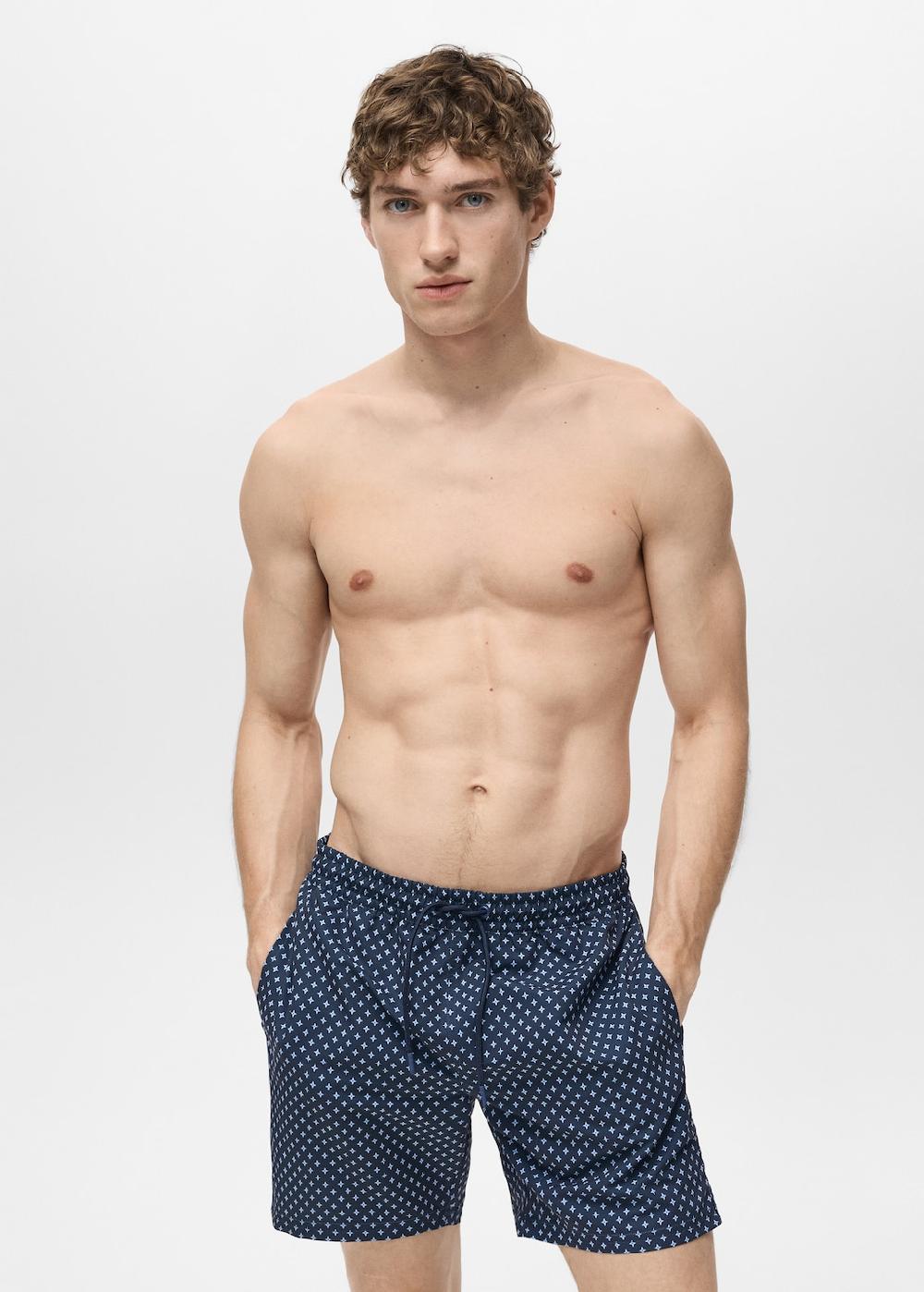 Mango Bañador estampado geométrico