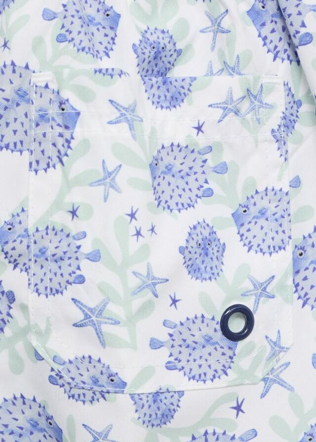 Mango Bañador Estampado Marino