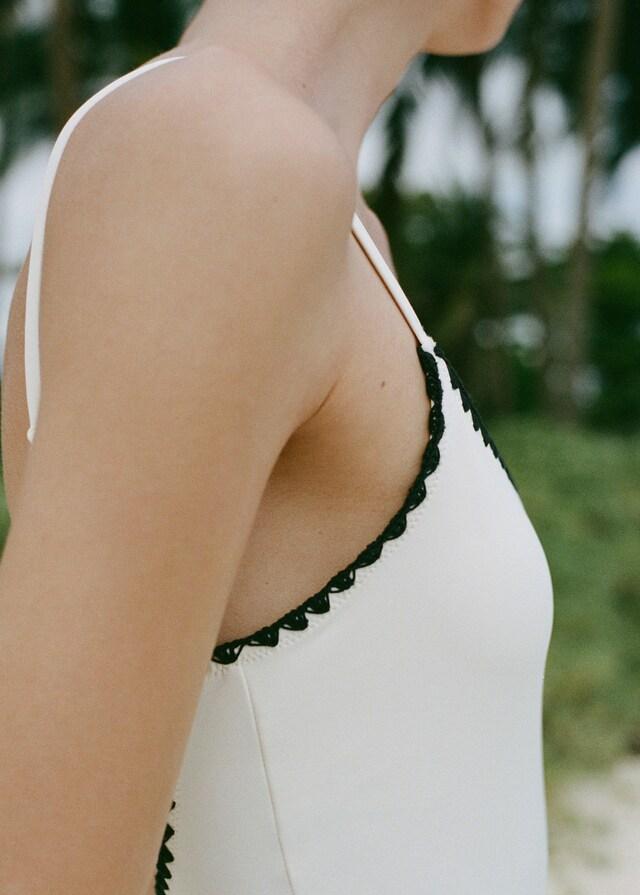 Mango Bañador Ribetes Contraste