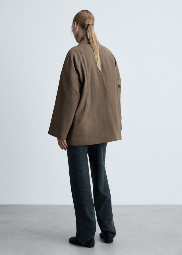 Mango Bata Acolchada Bolsillos