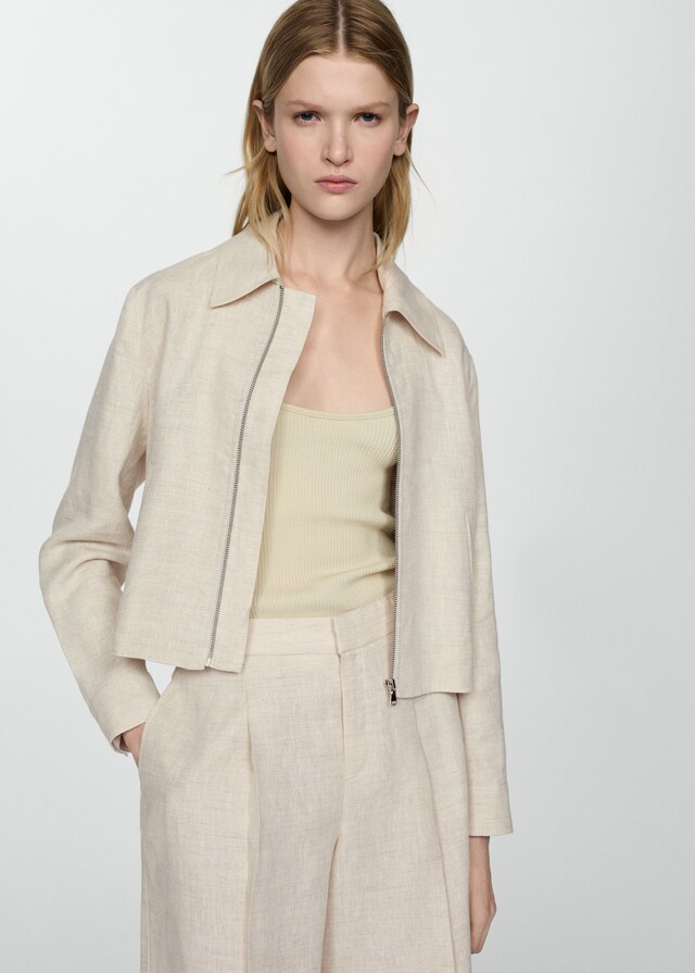 Mango Bermudas 100% Lino