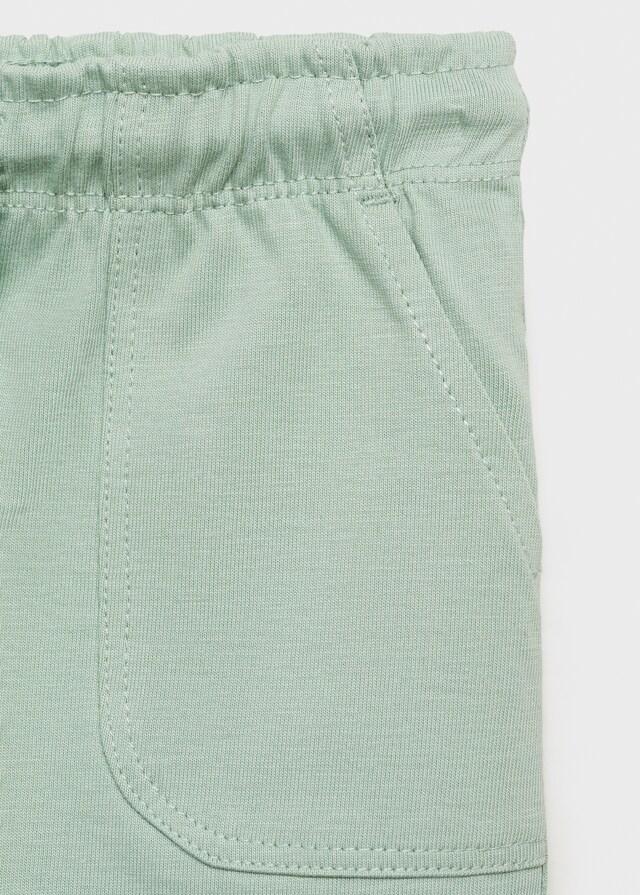 Mango Bermudas Algodón Cordón