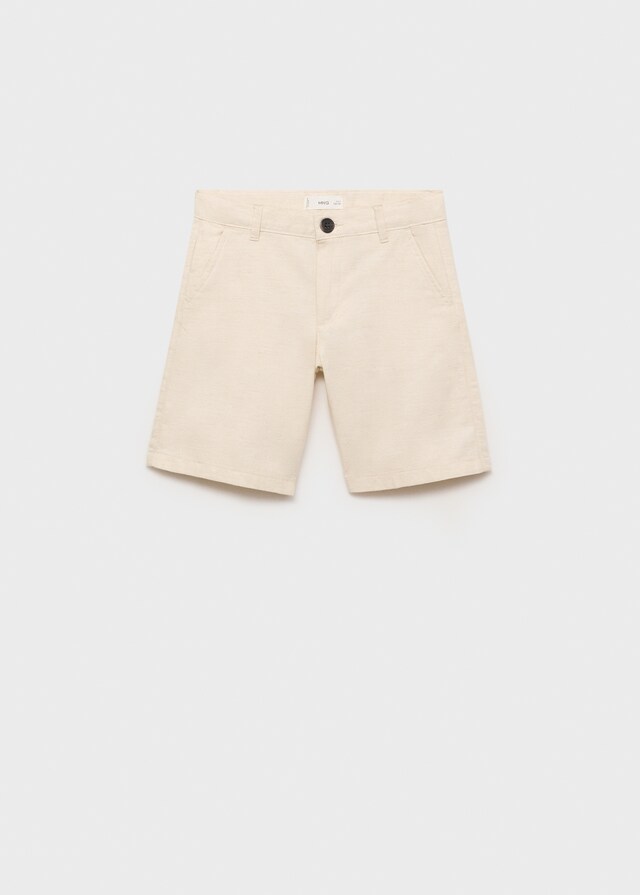 Mango Bermudas Chino Lino