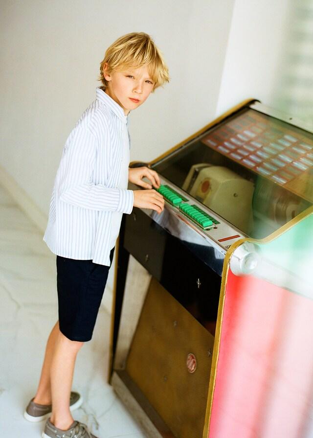 Mango Bermudas Chino Lino