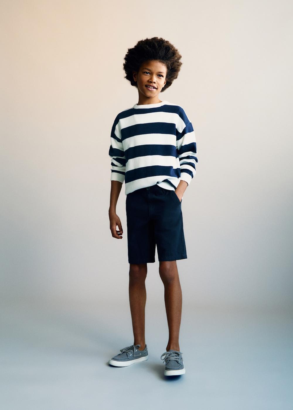 Mango Bermudas chino lino