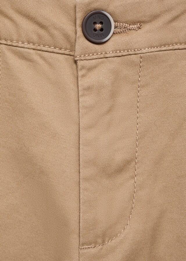 Mango Bermudas Estilo Chino Algodón