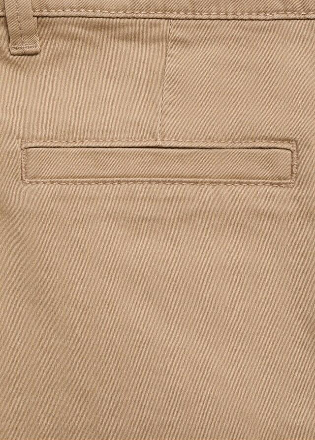 Mango Bermudas Estilo Chino Algodón