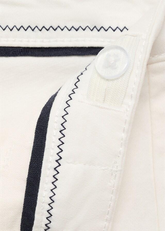 Mango Bermudas Estilo Chino Algodón