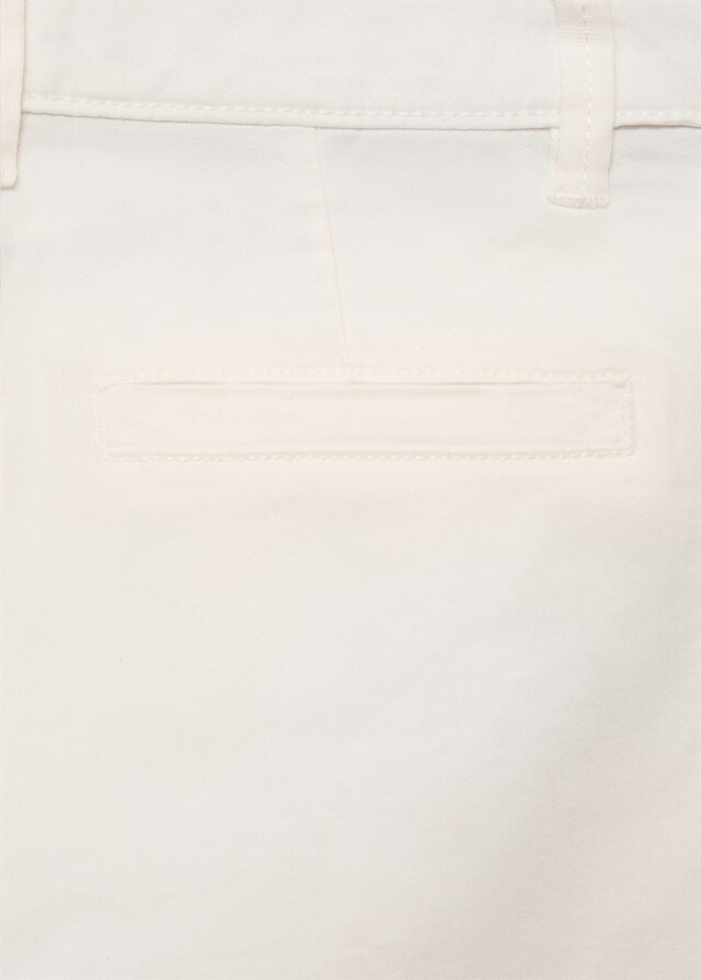 Mango Bermudas Estilo Chino Algodón