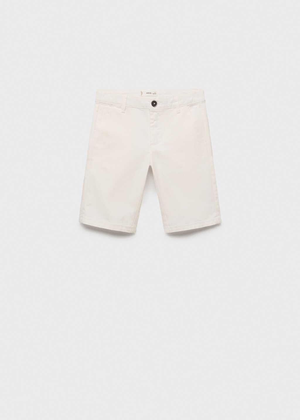Mango Bermudas estilo chino algodón