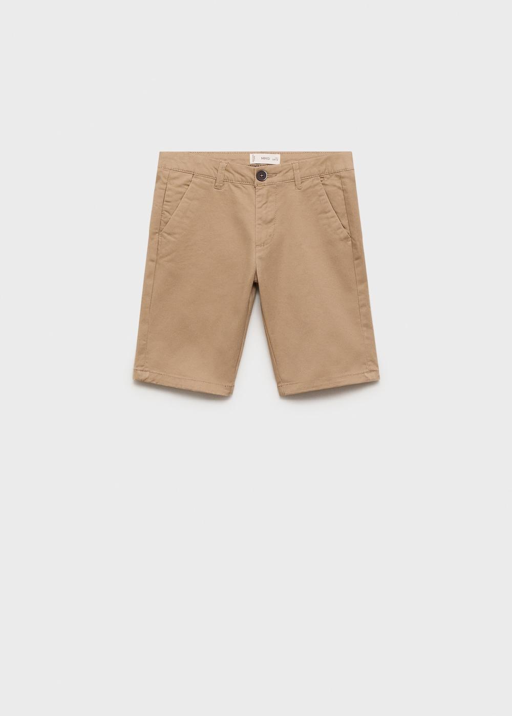 Mango Bermudas estilo chino algodón