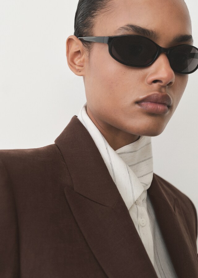 Mango Blazer Lyocell Entallada