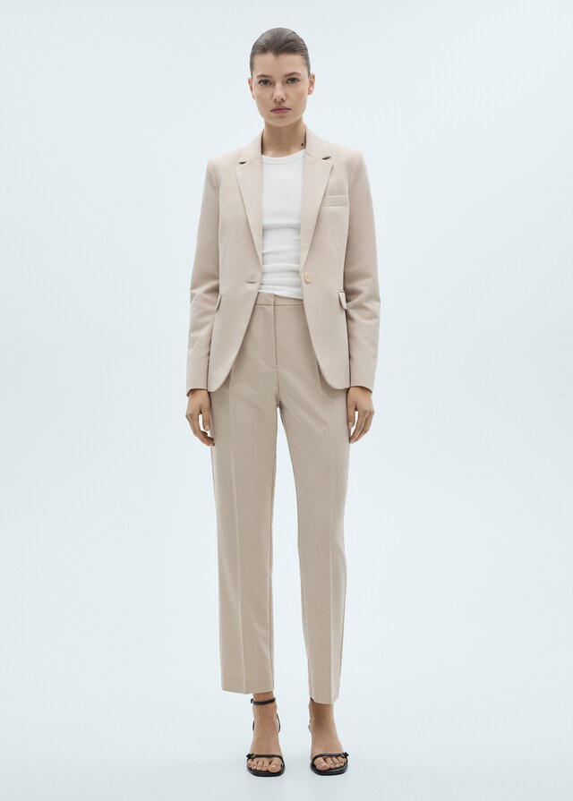 Mango Blazer Traje Entallada