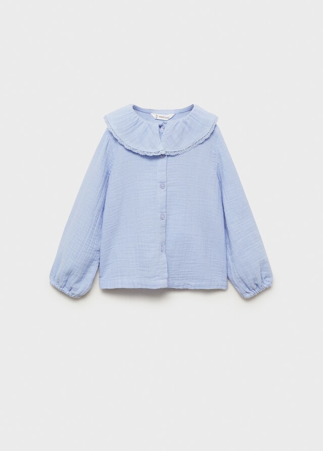 Mango Blusa Algodón Bambula