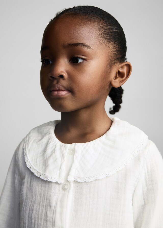 Mango Blusa Algodón Bambula