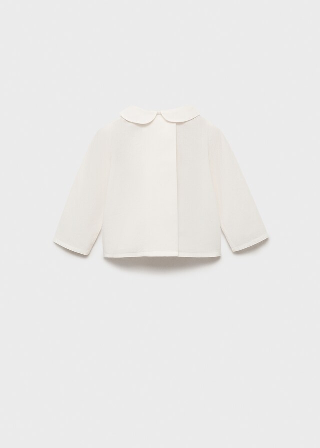 Mango Blusa Algodón Cuello Babydoll