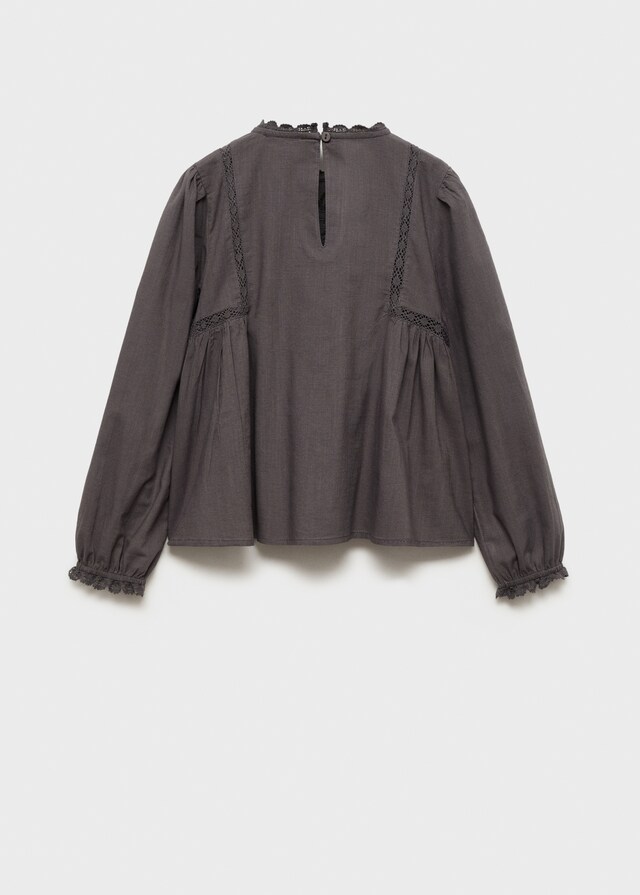 Mango Blusa Detalles Bordados