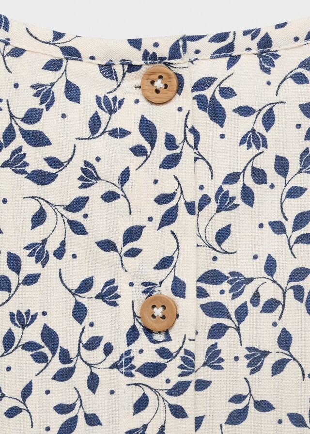 Mango Blusa Estampada Sin Mangas