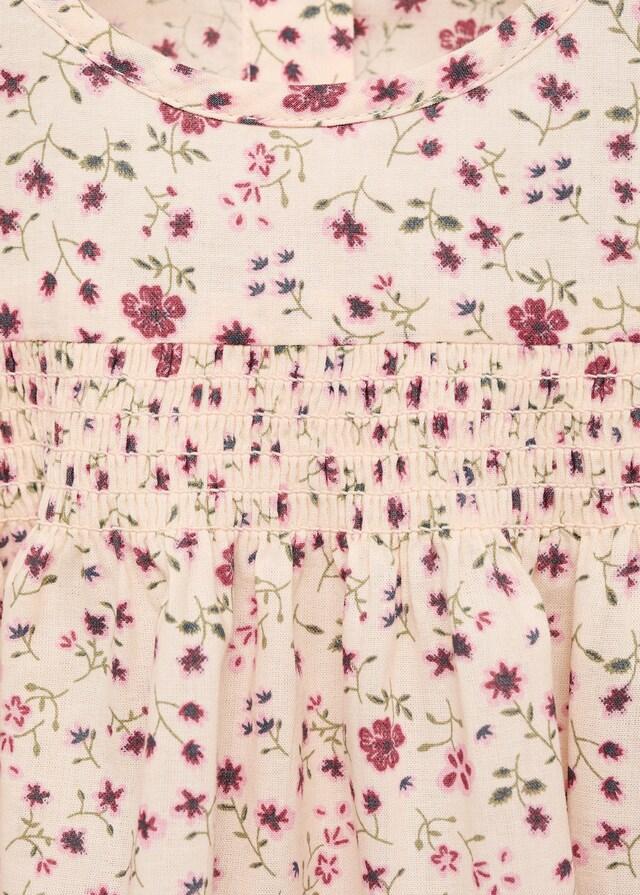 Mango Blusa Estampado Floral Volantes