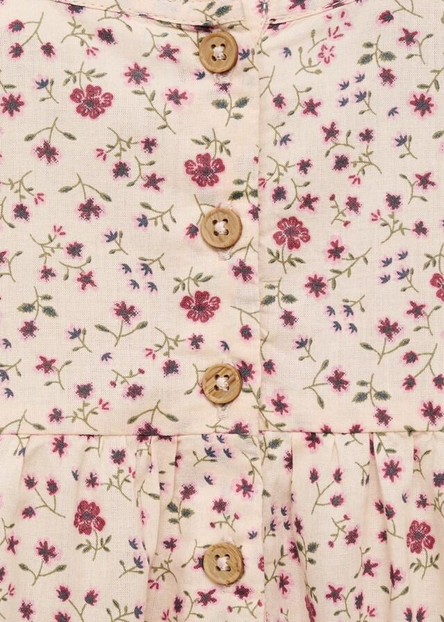 Mango Blusa Estampado Floral Volantes