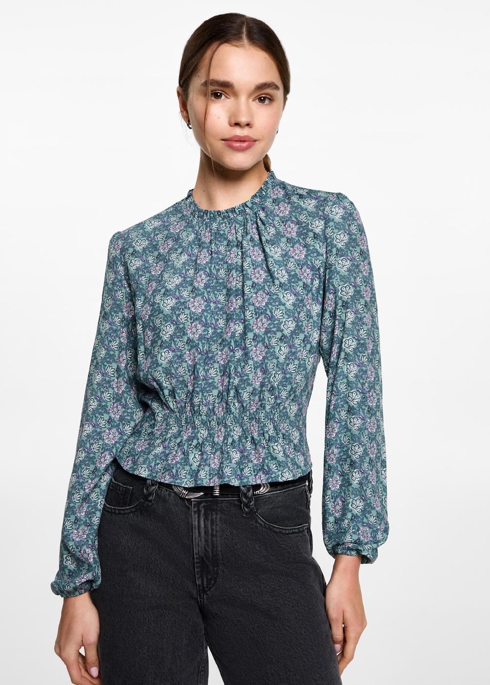 Mango Blusa estampado floral