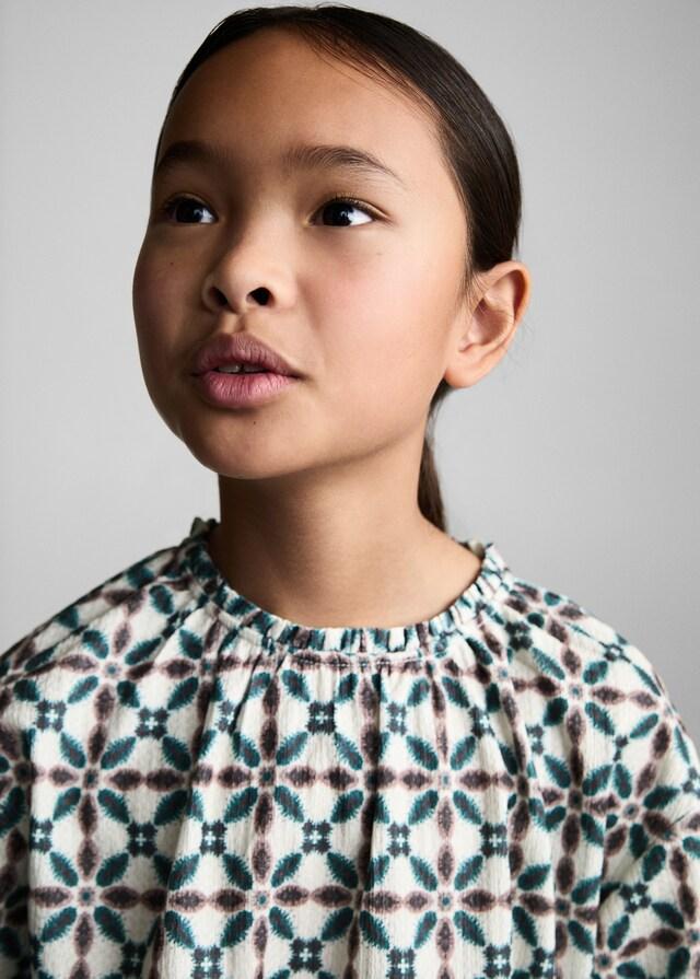 Mango Blusa Estampado Geométrico