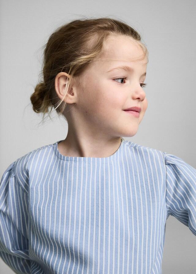 Mango Blusa Rayas Algodón