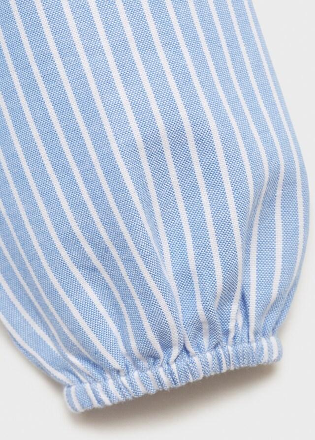 Mango Blusa Rayas Algodón