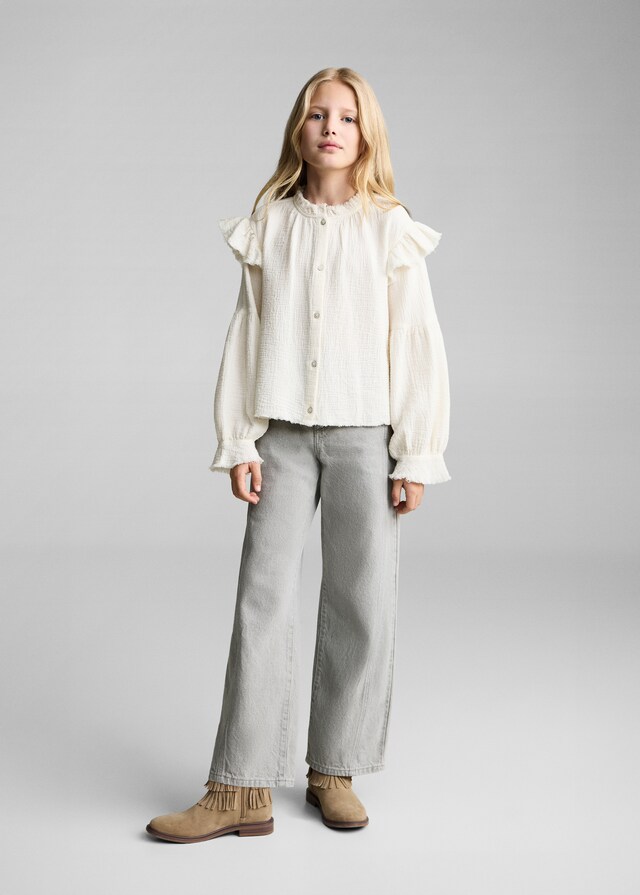 Mango Blusa Romántica Bambula