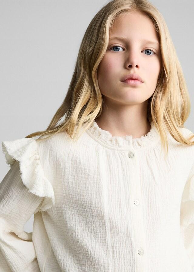 Mango Blusa Romántica Bambula