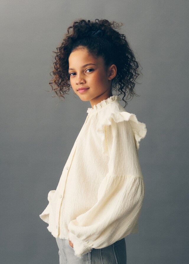 Mango Blusa Romántica Bambula