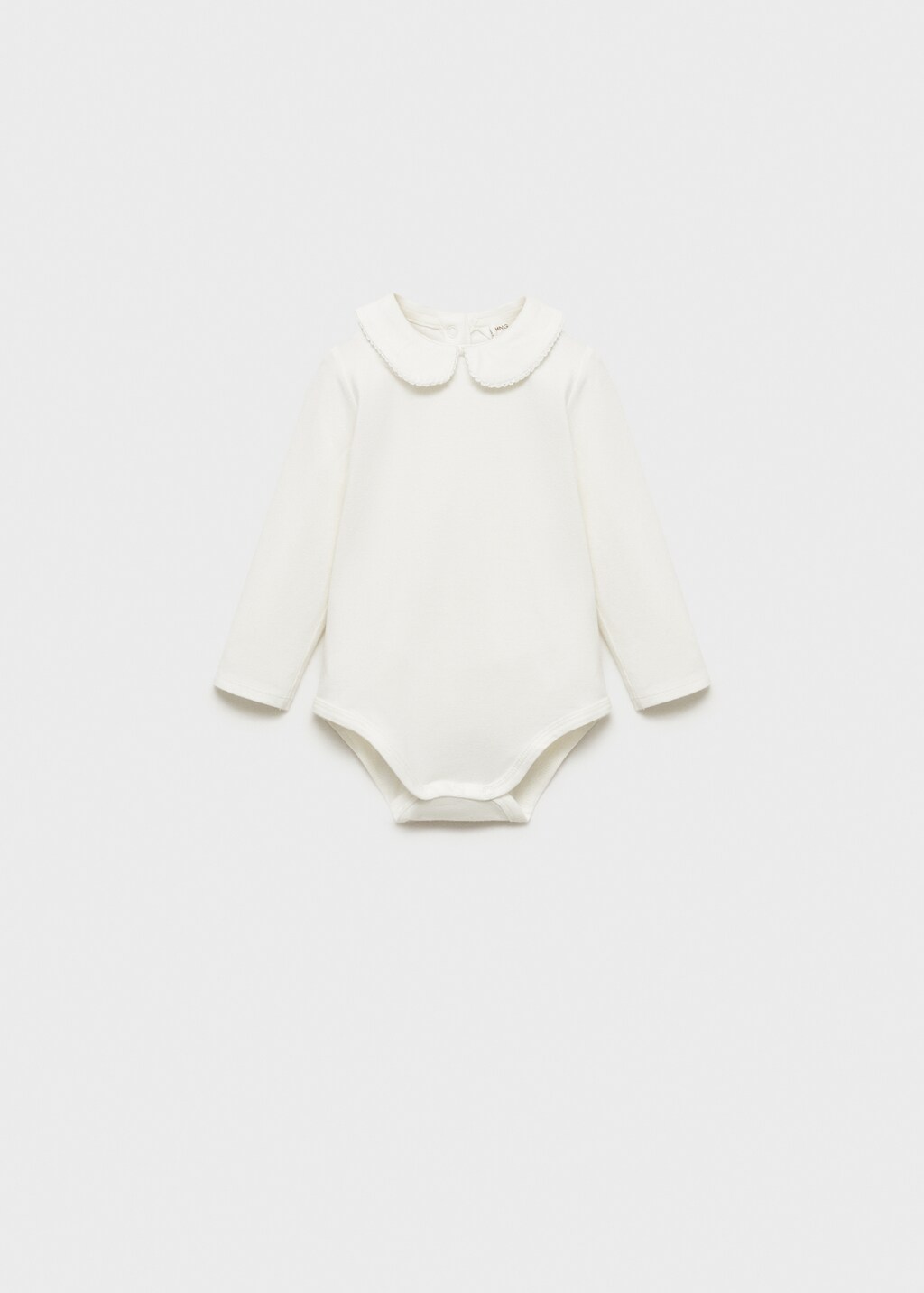 Mango Body algodón cuello bebé