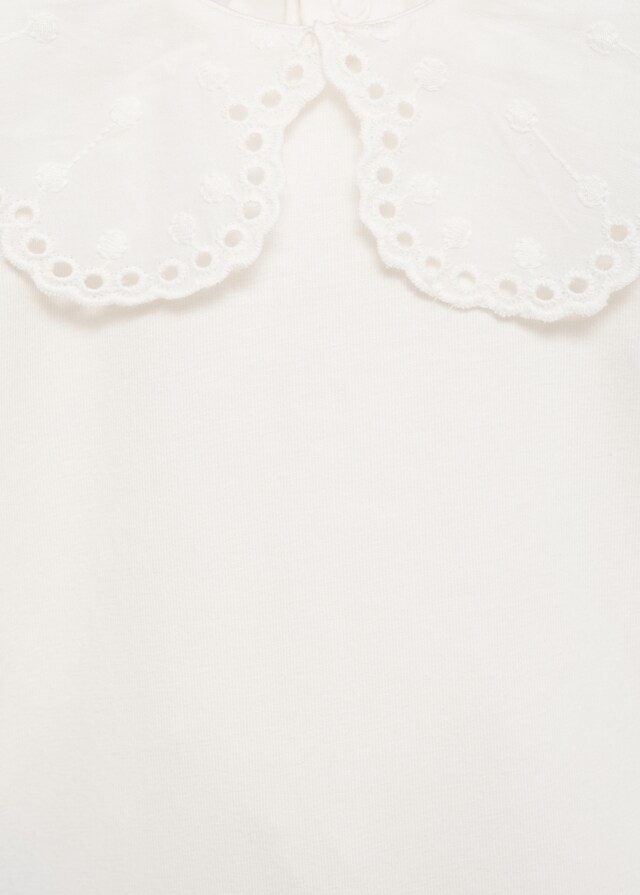 Mango Body Cuello Babydoll Bordado