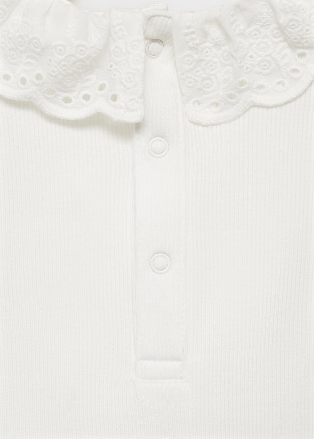 Mango Body Cuello Babydoll Bordado