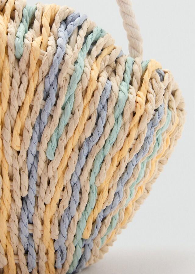 Mango Bolso Cesta Concha